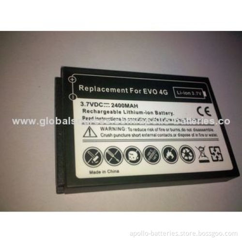 Mobile Phone Battery for HTC EVO 4G/G6/G8/G9, 2000mAh